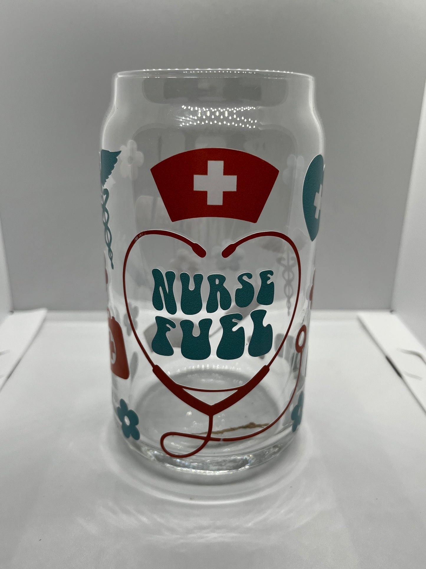 Nurse Fuel Can Glass Libbey