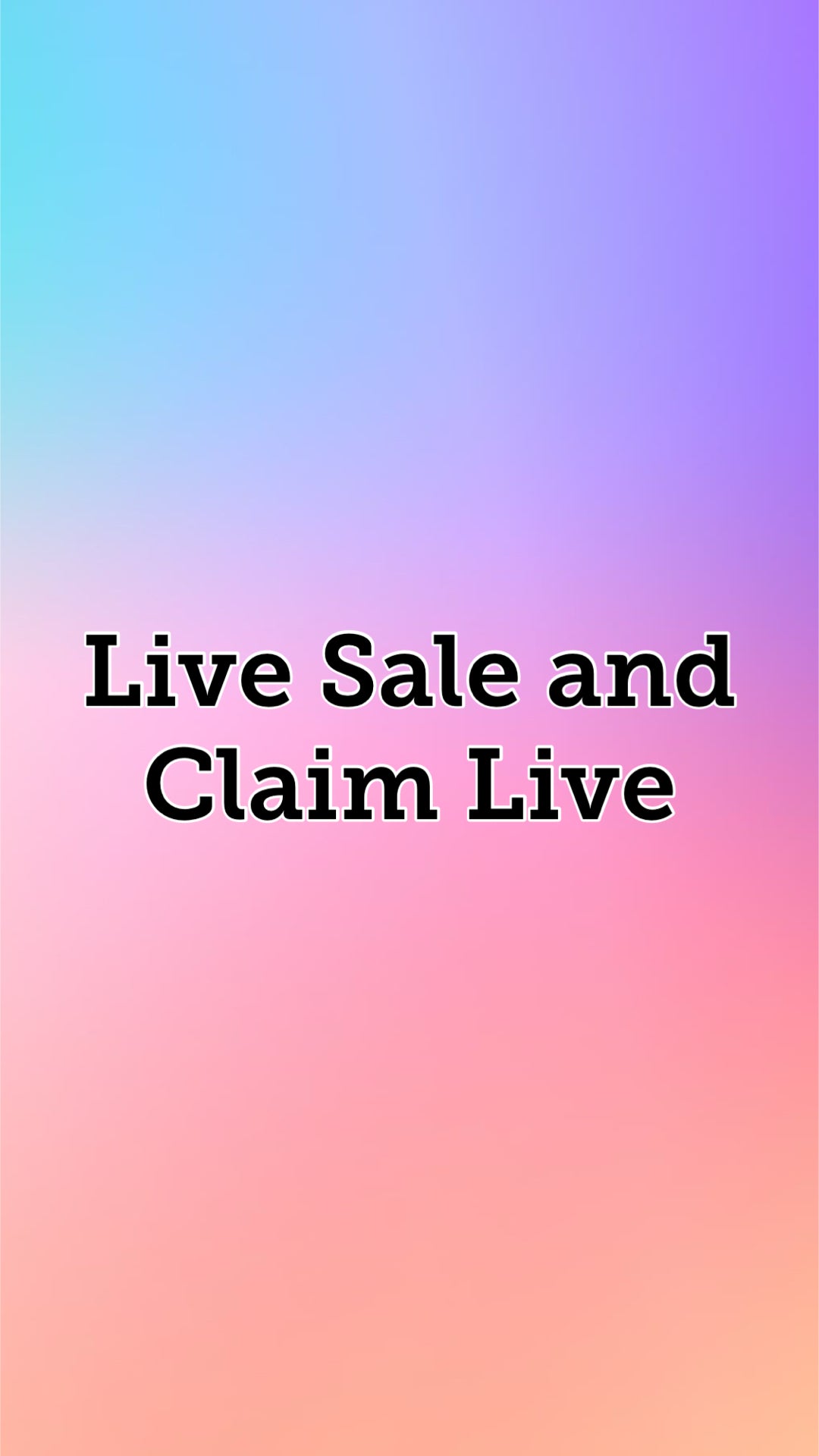 Live Sale/ Claim Live(Non Refundable)