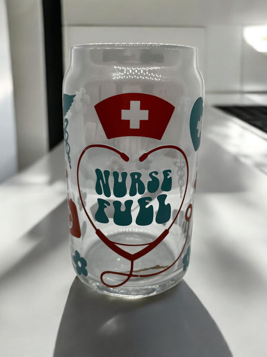 Nurse Fuel Can Glass Libbey