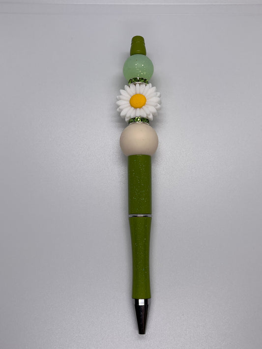 White Daisy Pen