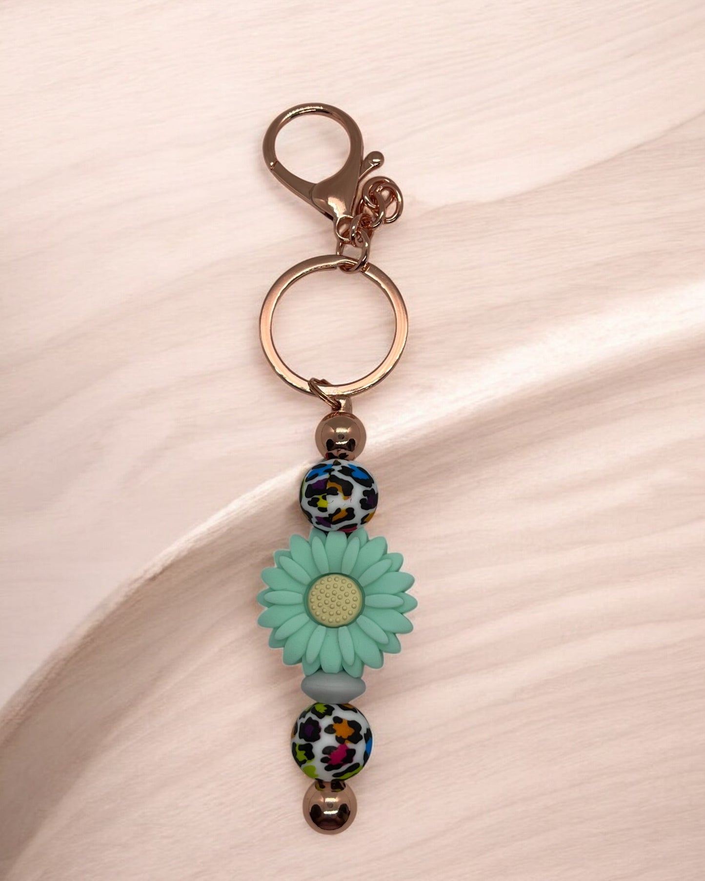 Beaded Bar Keychain