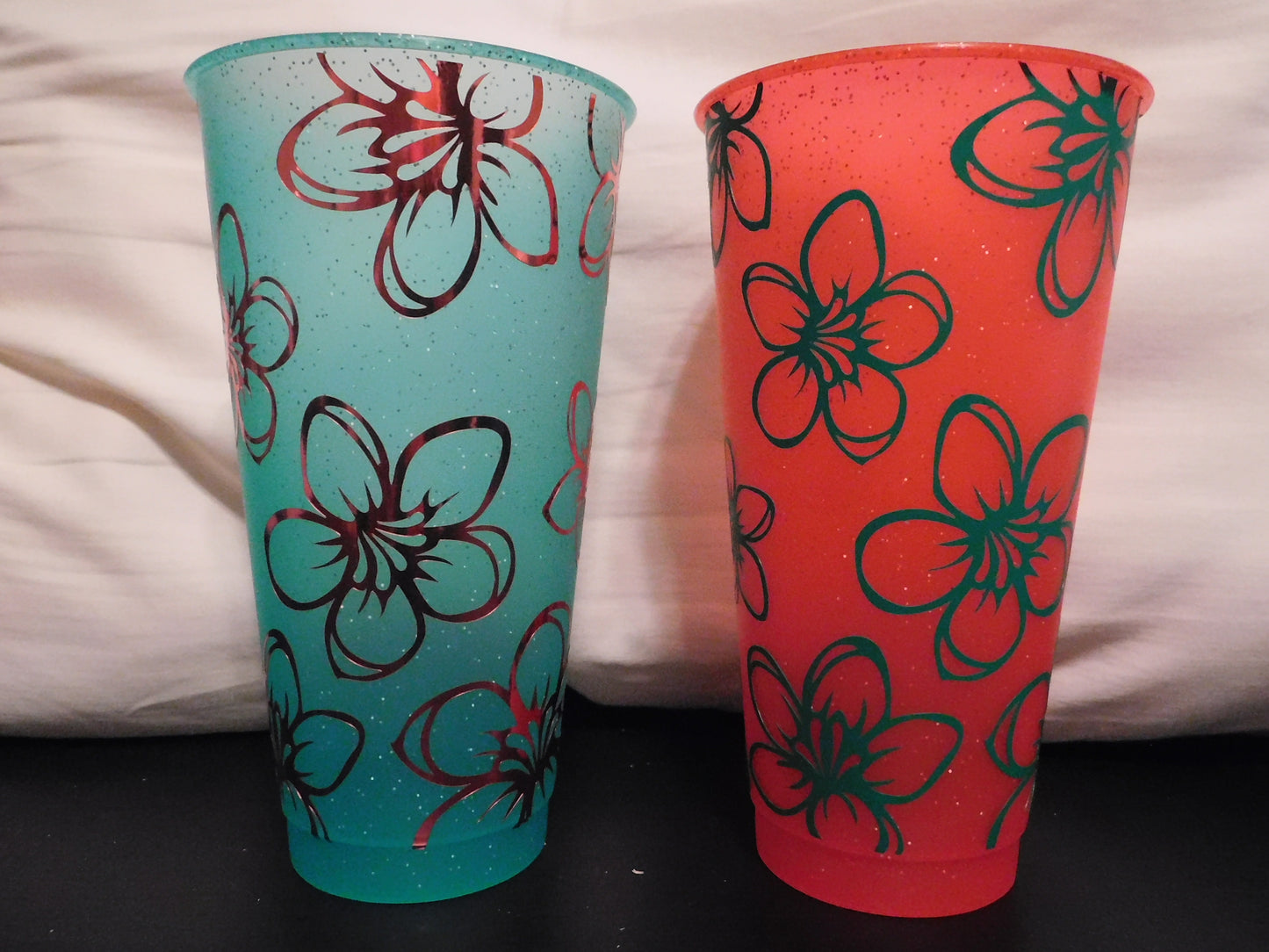 Hawaiian Flowers Cold Cup